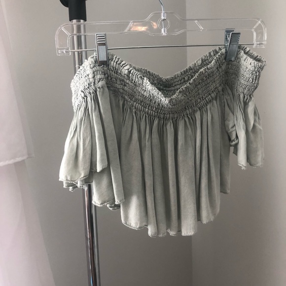 Boho me off the shoulder crop top Small - Picture 3 of 5